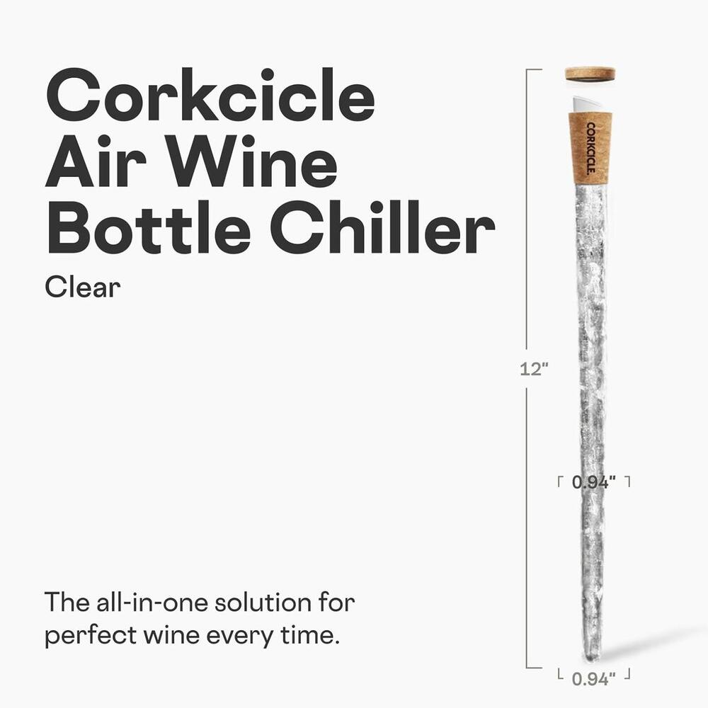 Corkcicle Air - Wine Bottle Chiller, 4-in-1 Chiller - New/Open Box